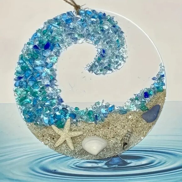 Other - Blue Wave Acrylic Suncatcher